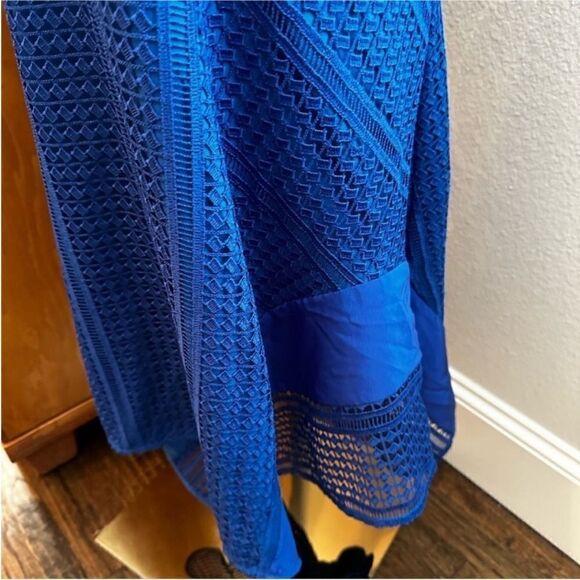 Derek Lam 10 Crosby Women's Blue Silk
V-Neck - Picture 4 of 9